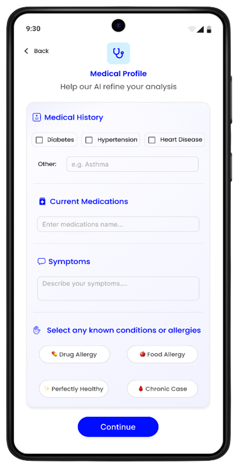 Profil médical personnalisé dans MEDICAL AI