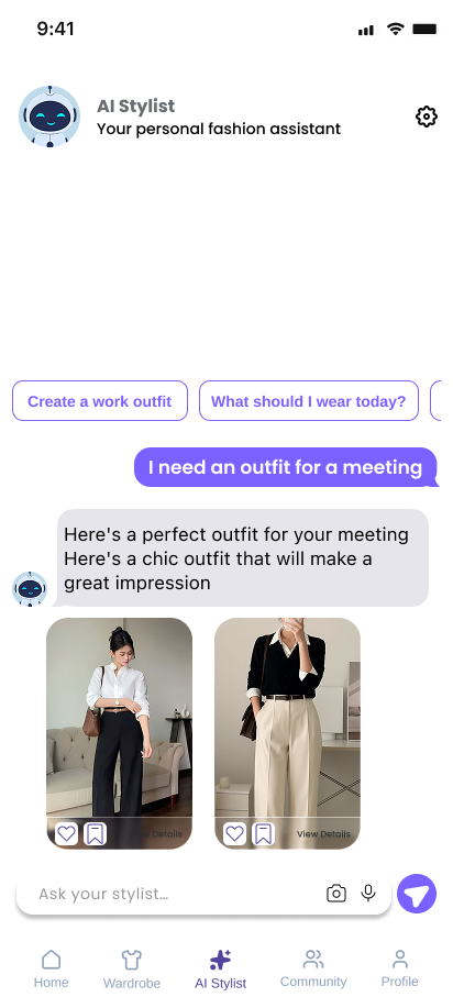 Discussion avec le styliste IA